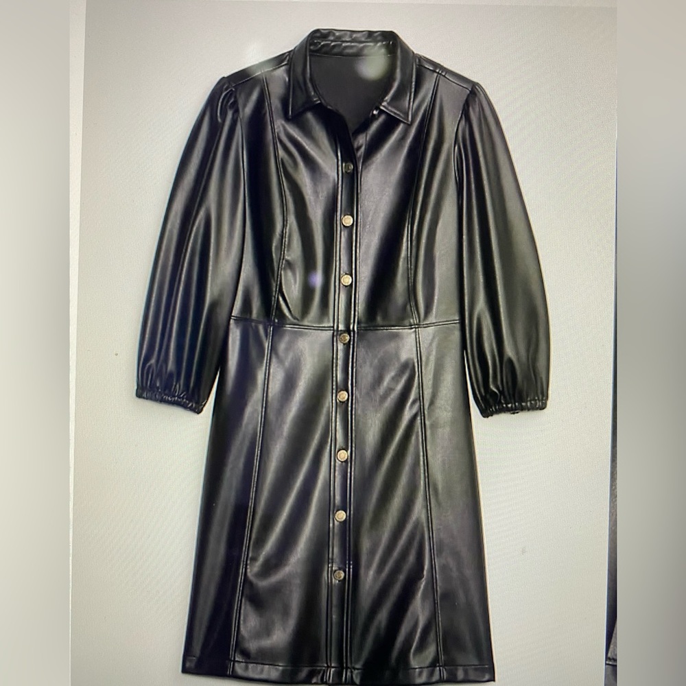 NWT  vegan leather dress xs